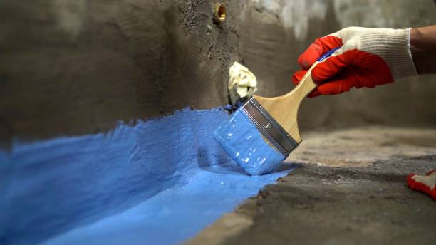 Commercial Basement Waterproofing project at a Medford, NY business property by SJ Waterproofing Pros